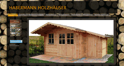 Desktop Screenshot of holzhaus-habermann.de