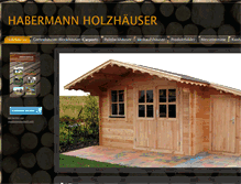 Tablet Screenshot of holzhaus-habermann.de